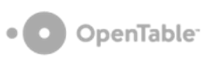 The image shows the logo of OpenTable, a service for online restaurant reservations.
