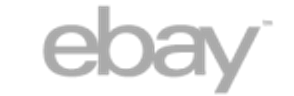 It's the eBay logo, a well-known e-commerce company symbol, depicted in stylized black and white letters.